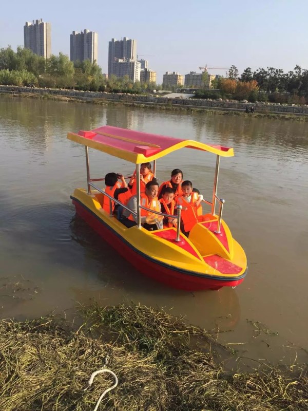 水仙女自排水双体电动船